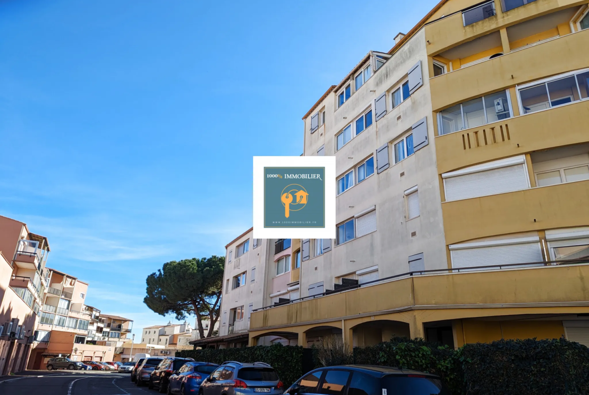 Appartement rénové de 32 m² avec balcon à 200m de la plage à Le Cap d'Agde 