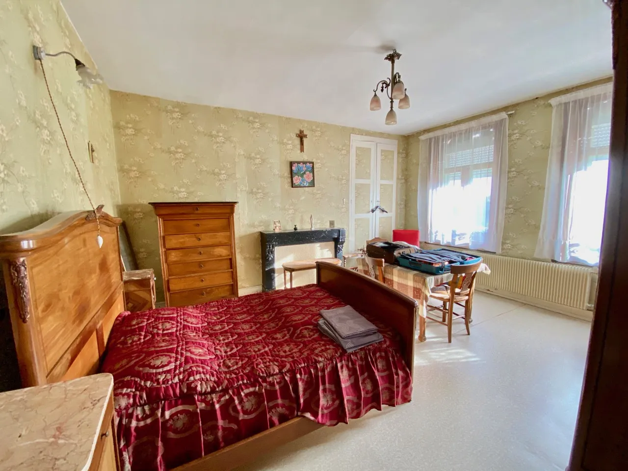 Propriété à vendre à Dourlers, 3 chambres et jardin 