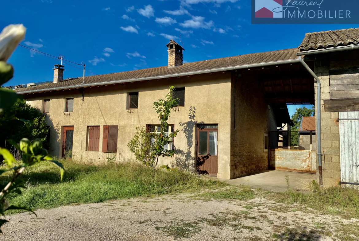 Maison avec dépendances et terrain constructible à Boz 