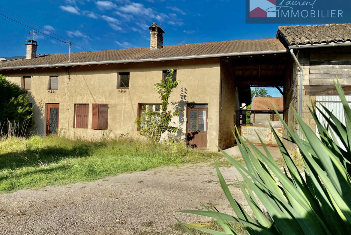 Maison avec dépendances et terrain constructible à Boz 