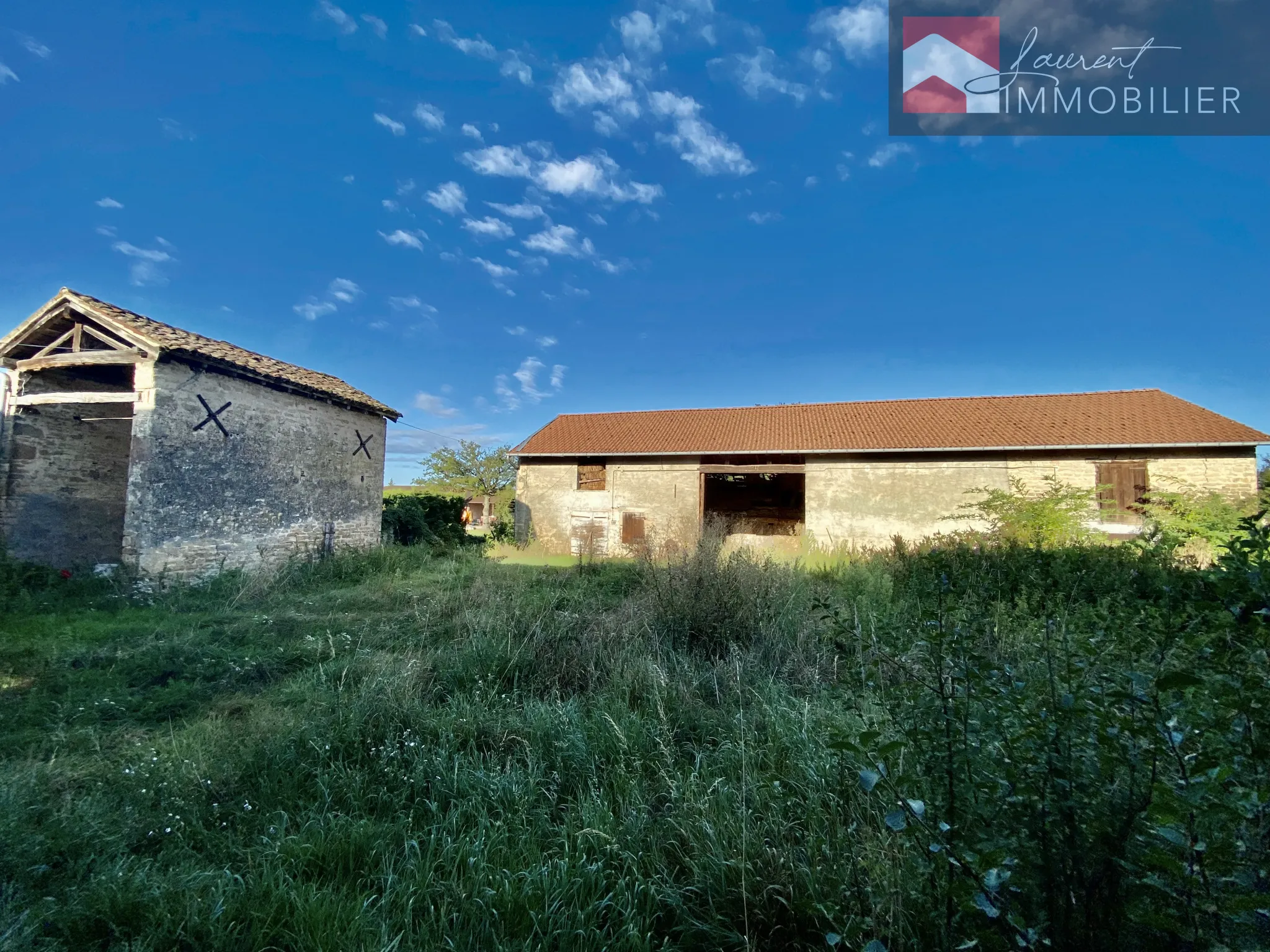 Maison avec dépendances et terrain constructible à Boz 