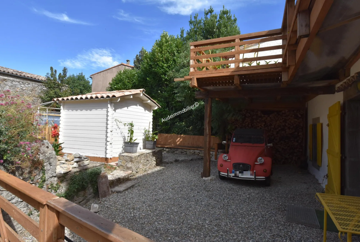 Maison de village rénovée avec jardin à Montjoi 