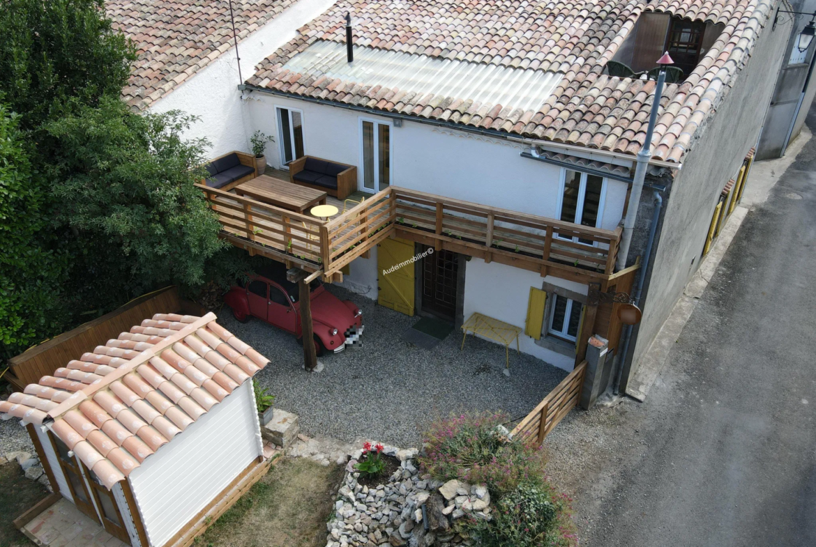 Maison de village rénovée avec jardin à Montjoi 