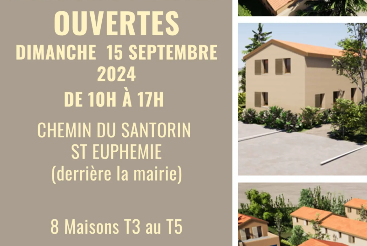 Maison Type 3 - 69 m² avec Jardin à Ste Euphemie à vendre 