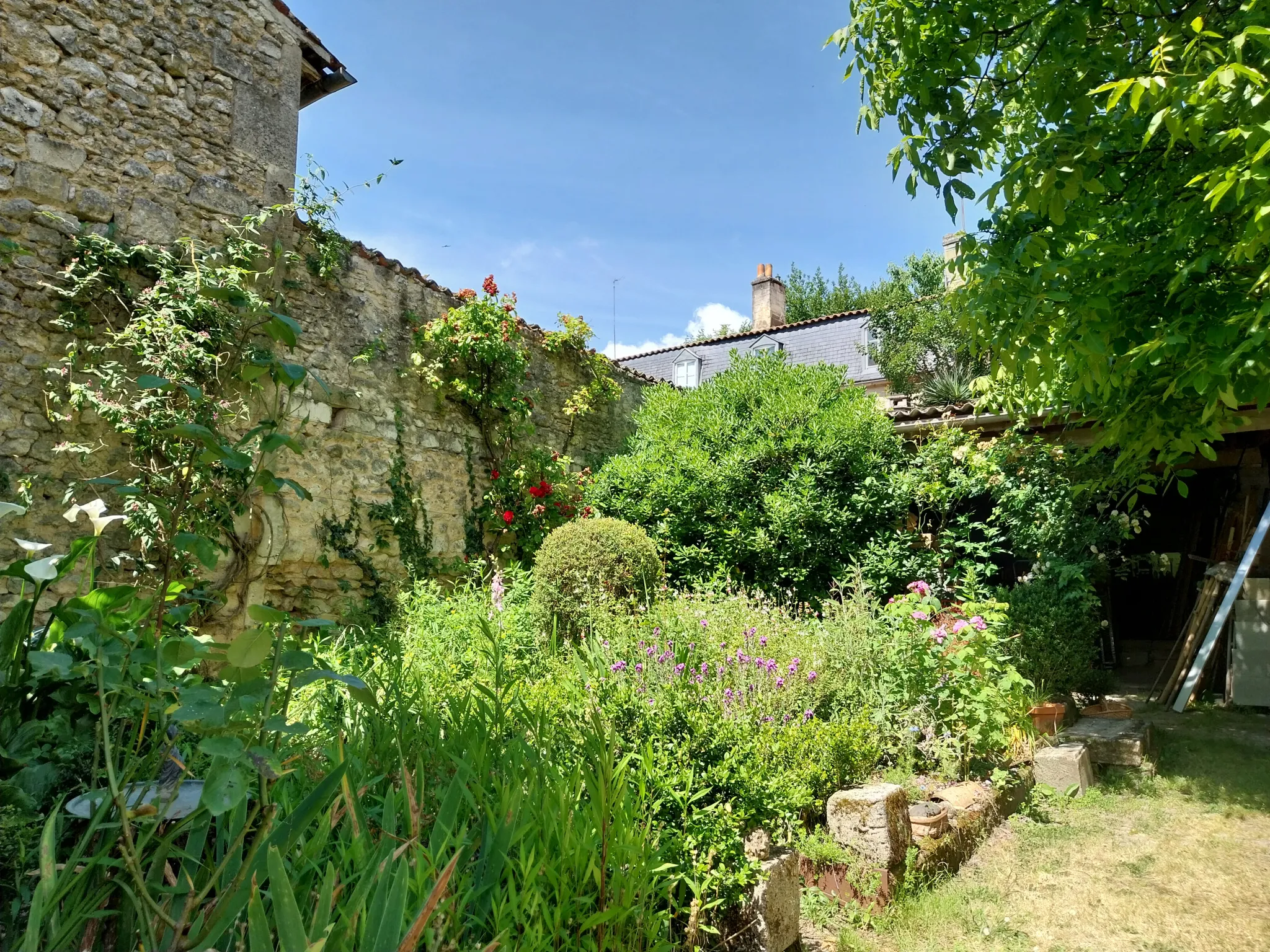 Charmante maison non mitoyenne à vendre à Cognac avec jardin suspendu 