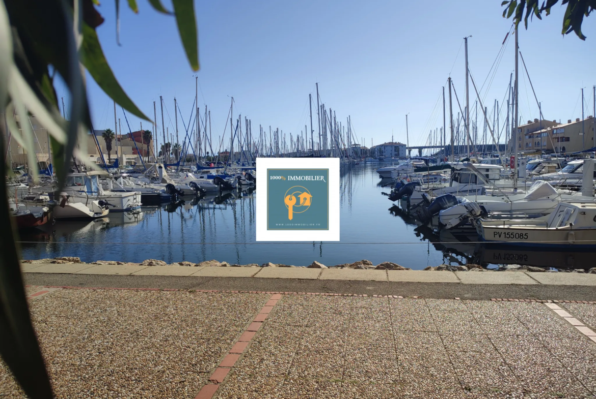 Appartement 41m² à Port Leucate avec parking et vue sur le port 