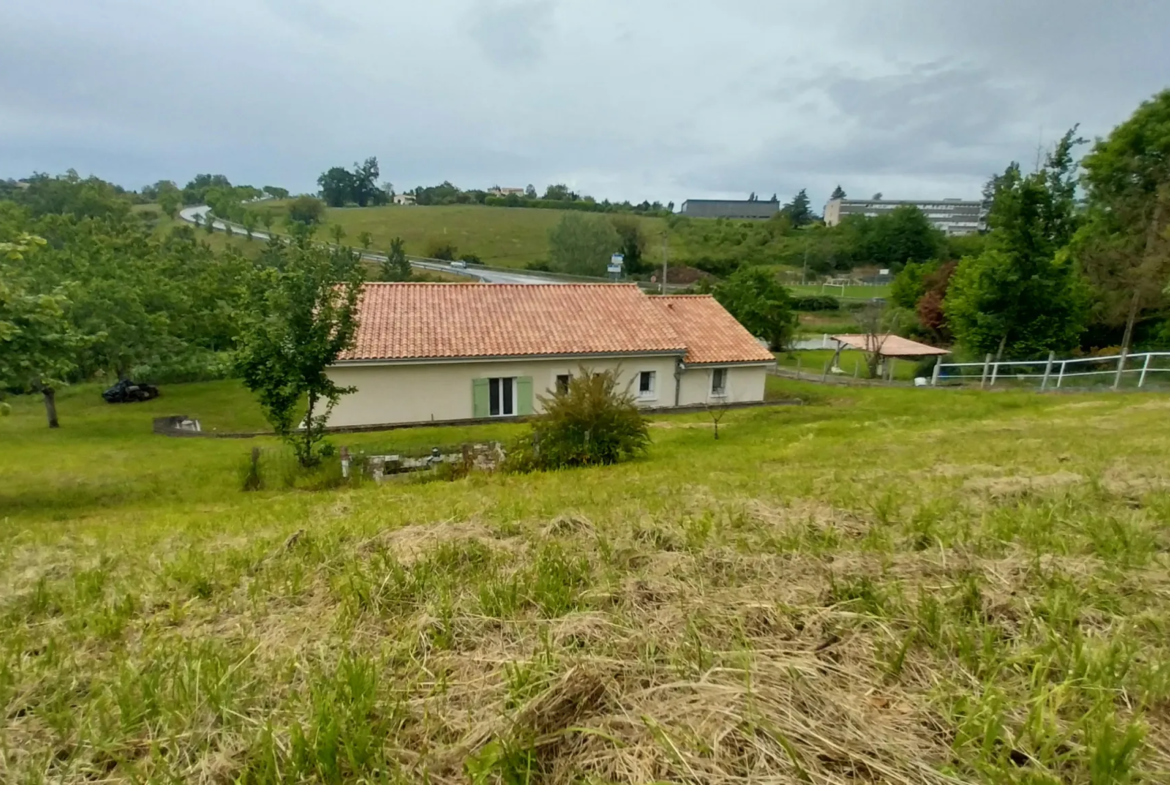 Maison plain-pied récente proche du centre de Ribérac 