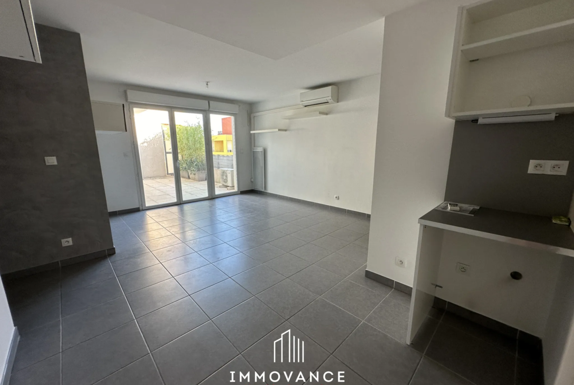 T3 de 66 m² avec grande terrasse à Castelnau Le Lez 