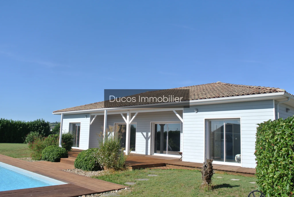 Maison Contemporaine à Sainte-Bazeille avec Piscine et Terrain Arboré 