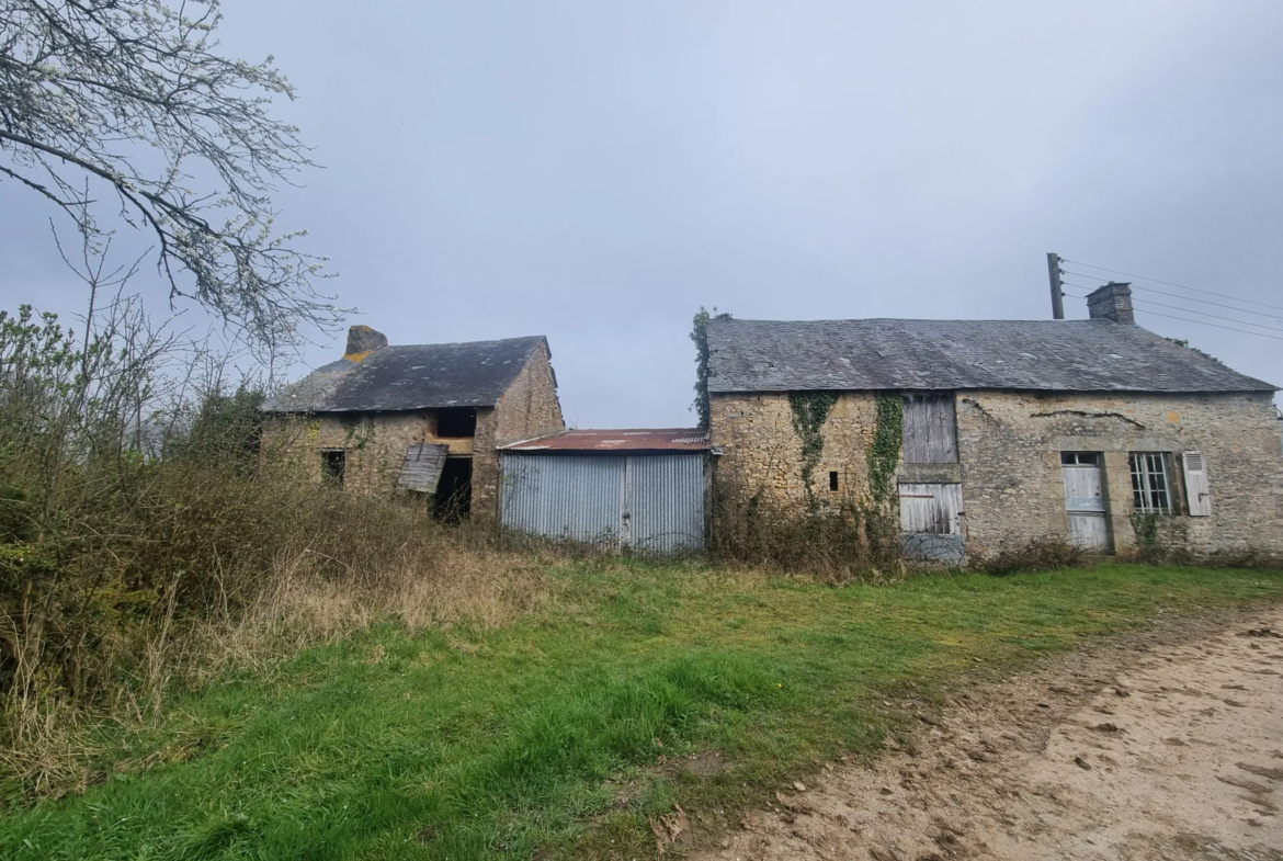 Maison en pierre à restaurer dans un cadre paisible 