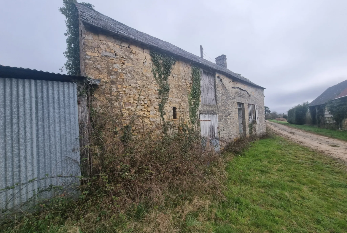 Maison en pierre à restaurer dans un cadre paisible 