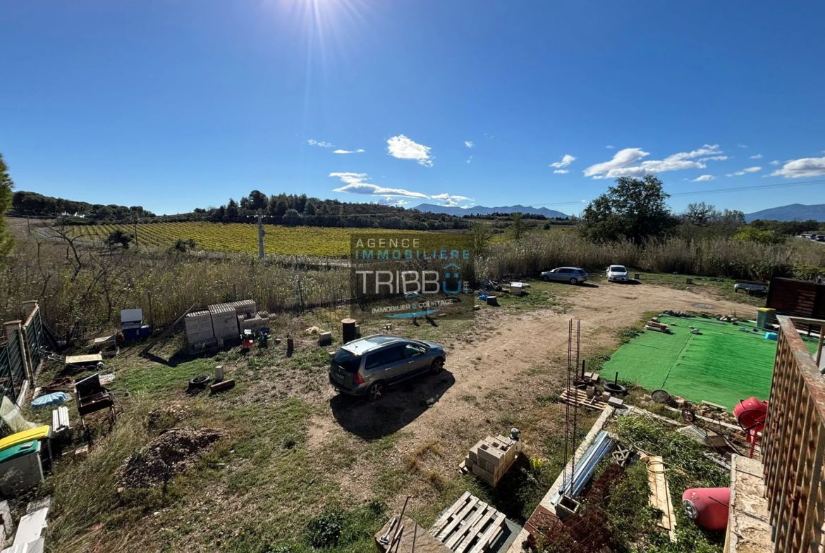 Maison à Pollestres - 4 pièces avec garage et terrain de 1 200 m² 