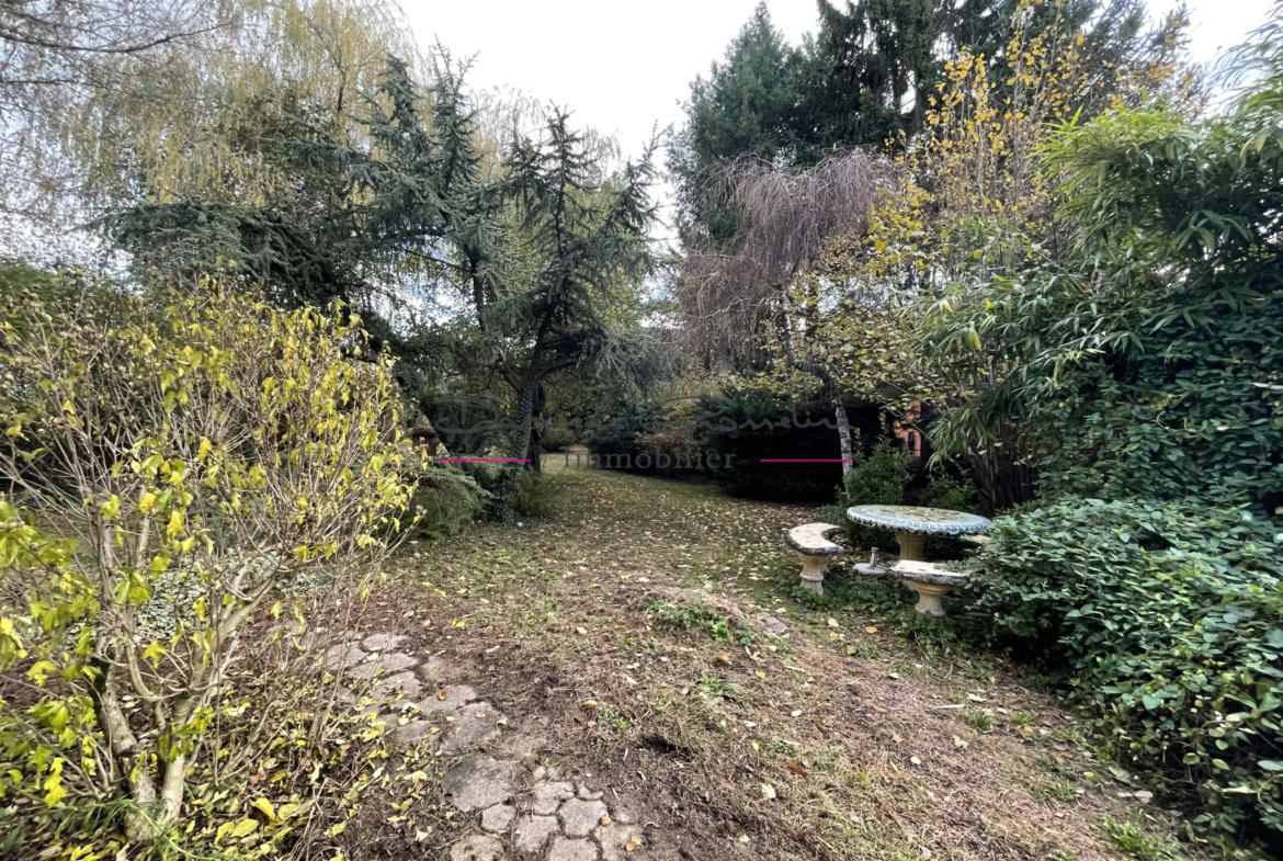 Immeuble à vendre à Bourg de Thizy avec jardin arboré 