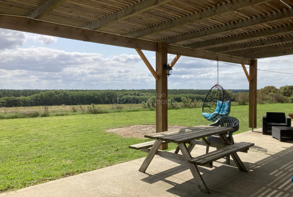 Maison 130 m² rénovée avec vue panoramique à Bazas 