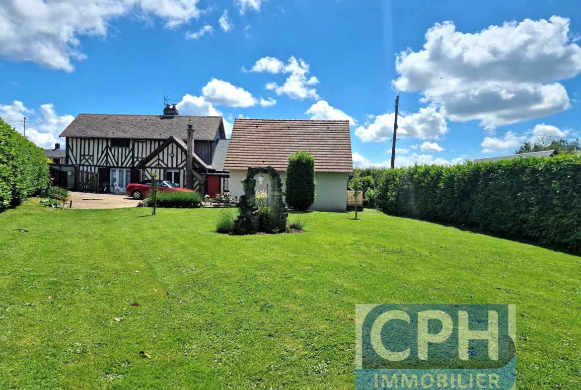 Maison familiale rénovée à Le Pré d'Auge - 4 chambres et jardin 