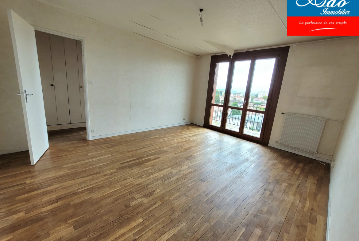 Appartement Type 2 à vendre à Troyes avec vue et balcon 