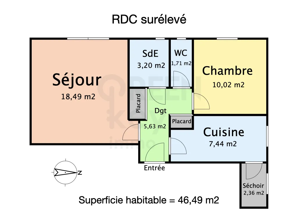 Appartement Meublé 2 Pièces à Nantes (Hippodrome) 