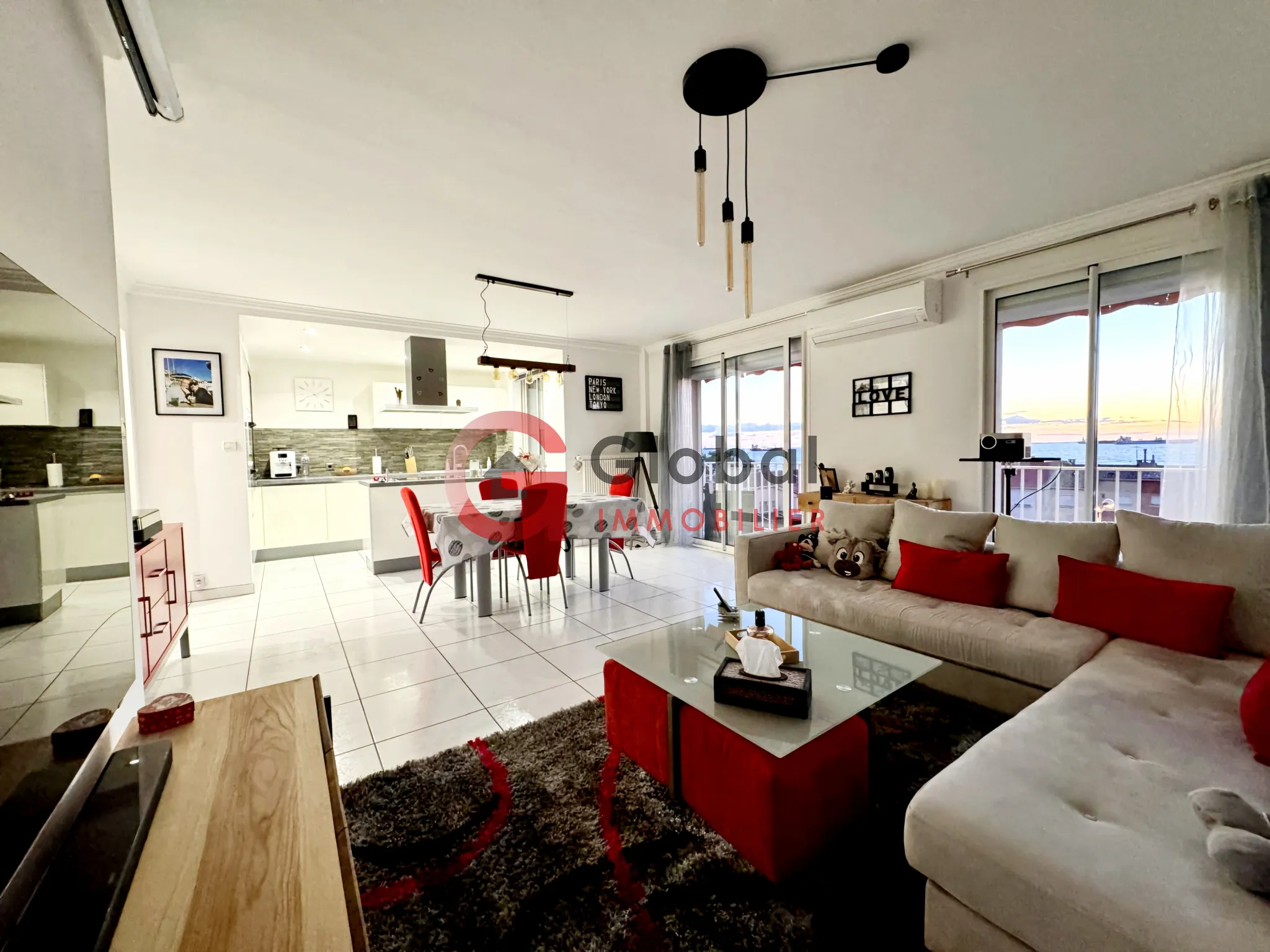 Magnifique Appartement T3 avec Vue sur la Mer à Port de Bouc 