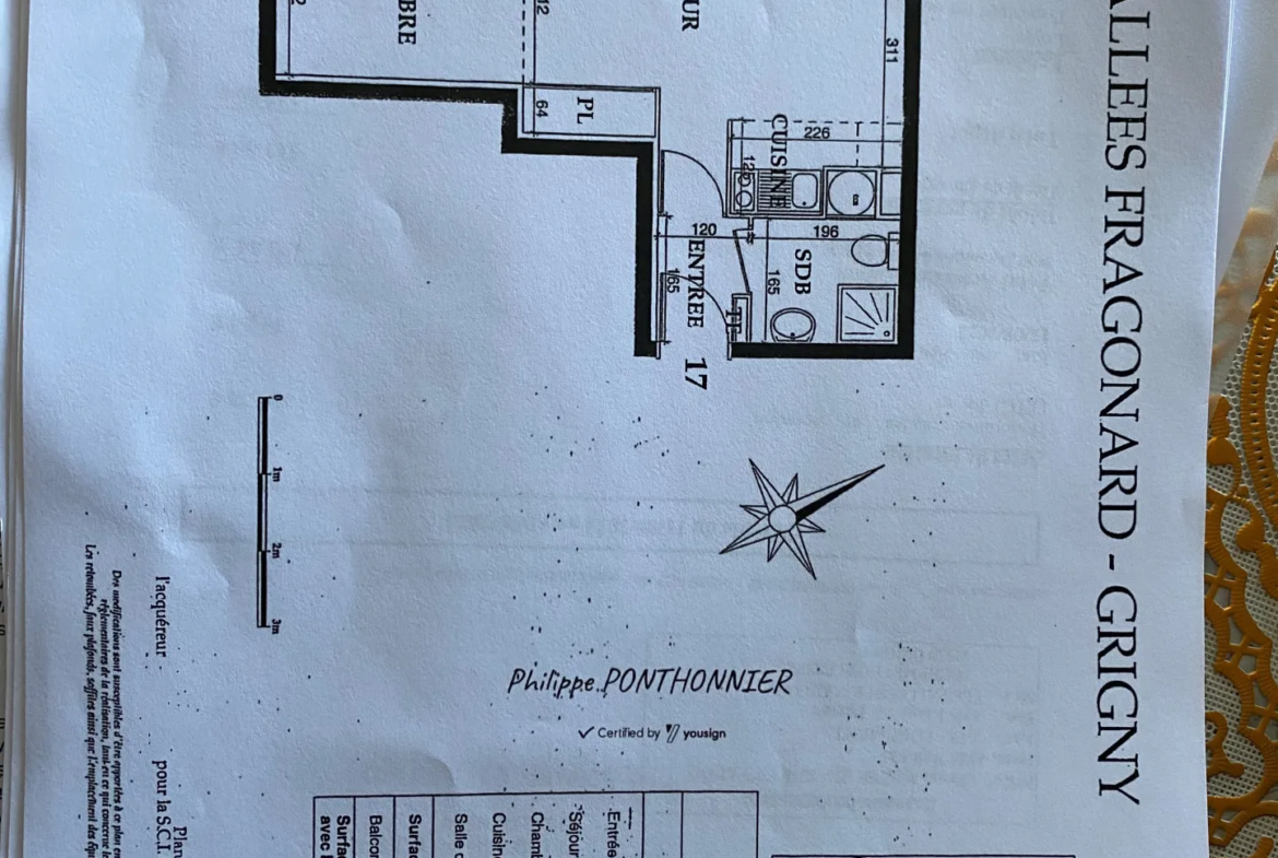 À vendre : Appartement 2 pièces à Grigny avec parking 