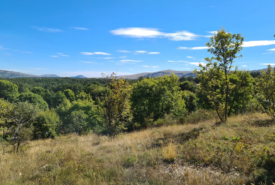 Terrain constructible 2000 m² à Caussols avec vue et permis prêt 