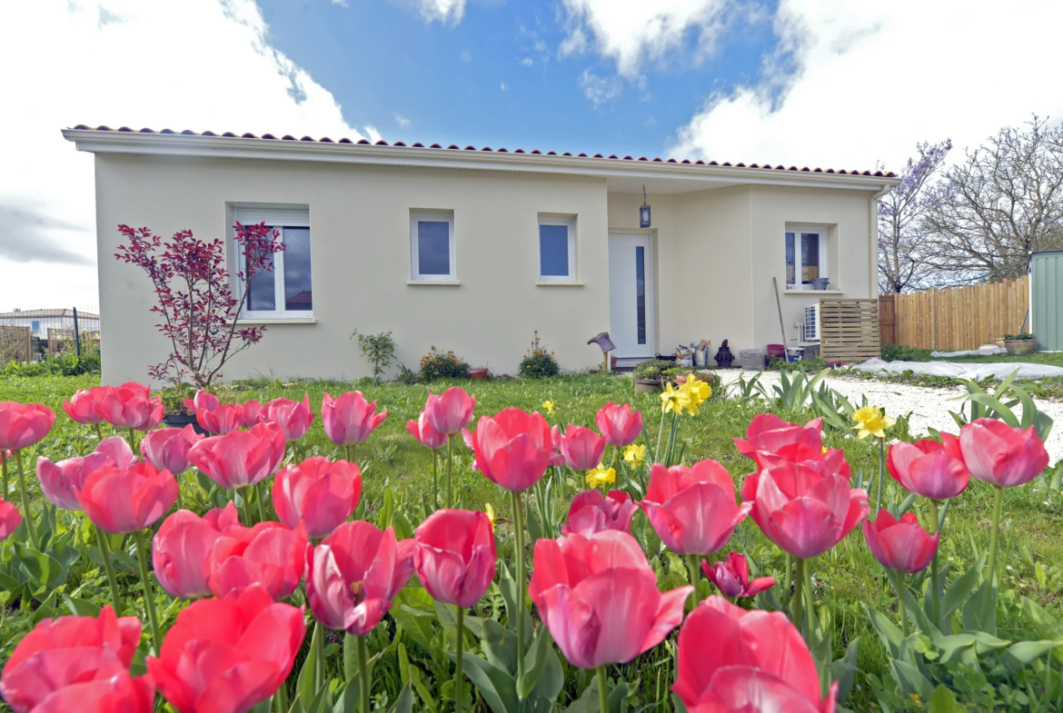 Maison neuve de plain-pied à Semussac - 65 m² avec jardin 