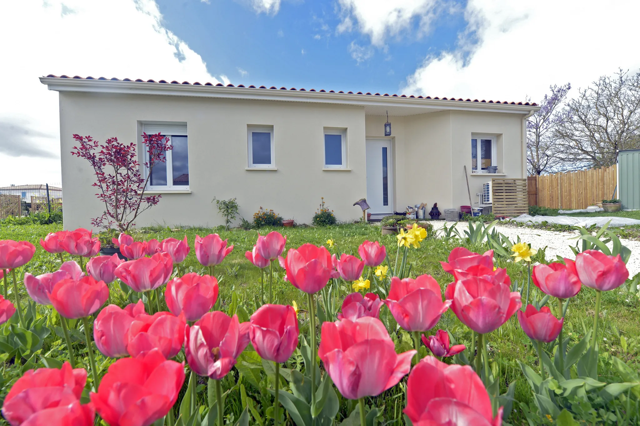 Maison neuve de plain-pied à Semussac - 65 m² avec jardin 