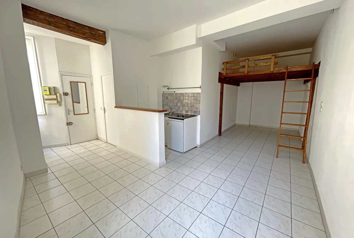 Studio lumineux avec mezzanine à Montpellier - Vente 