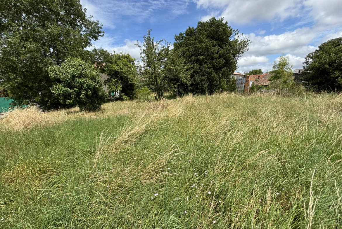 Terrain constructible viabilisé à Grézac, proche Cozes 