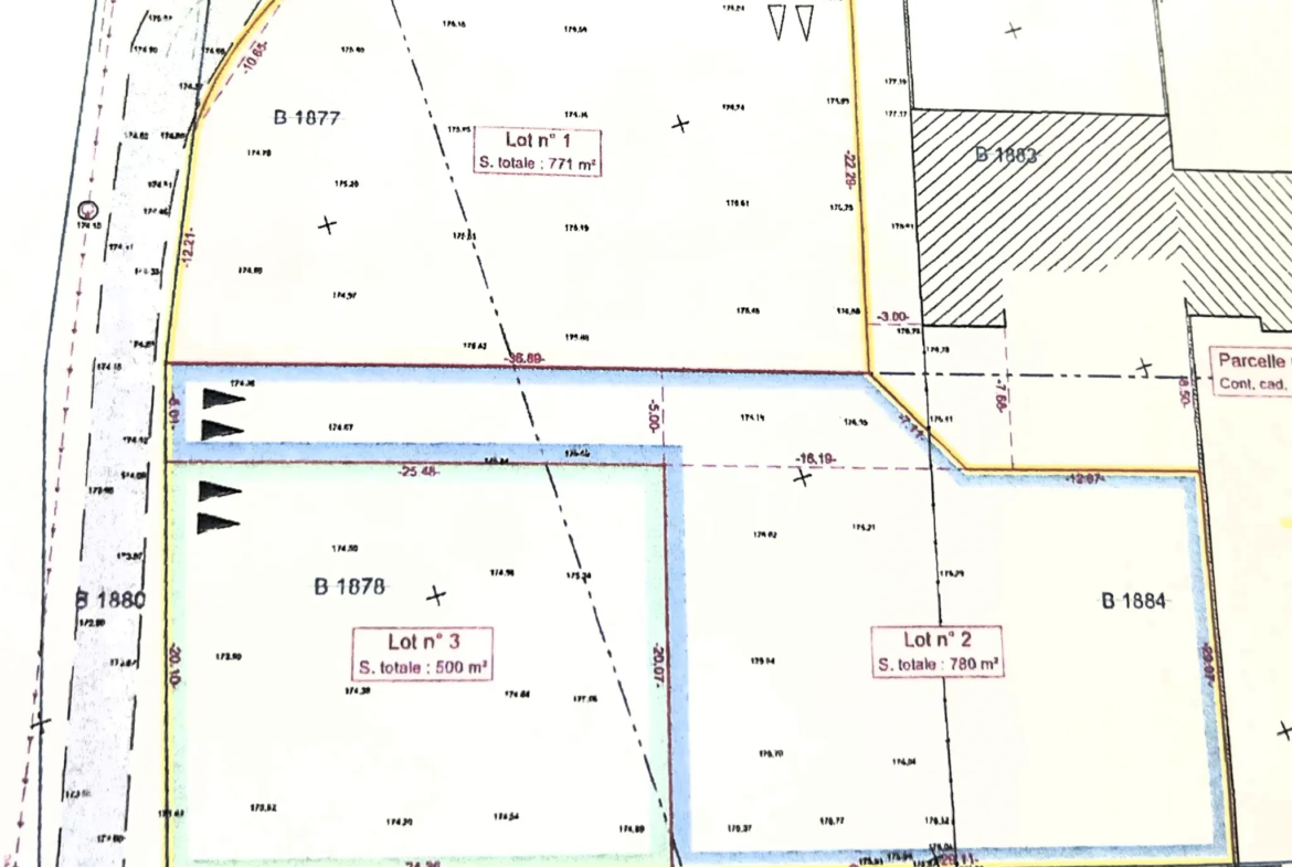 Terrain à bâtir de 771 m² à Les Mages près d'Alès 