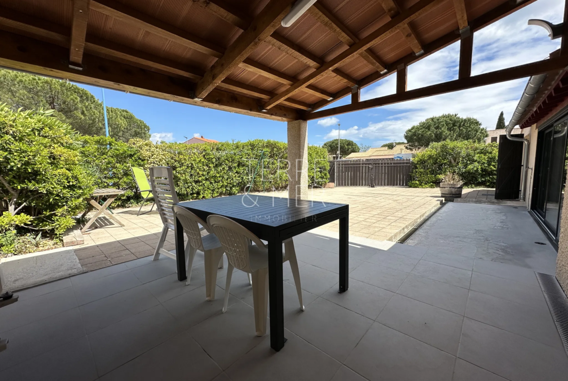 Villa rénovée de 69 m² à Saint-Cyprien Plage avec jardin proche de la plage 