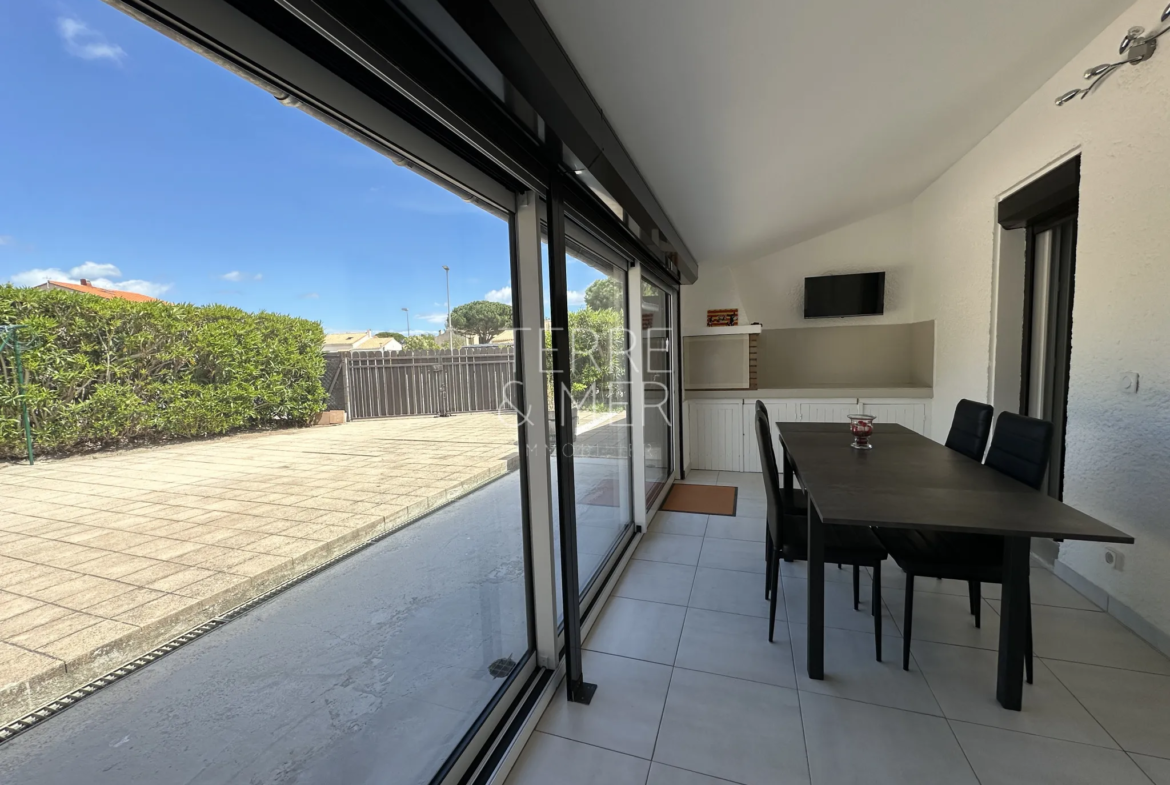 Villa rénovée de 69 m² à Saint-Cyprien Plage avec jardin proche de la plage 