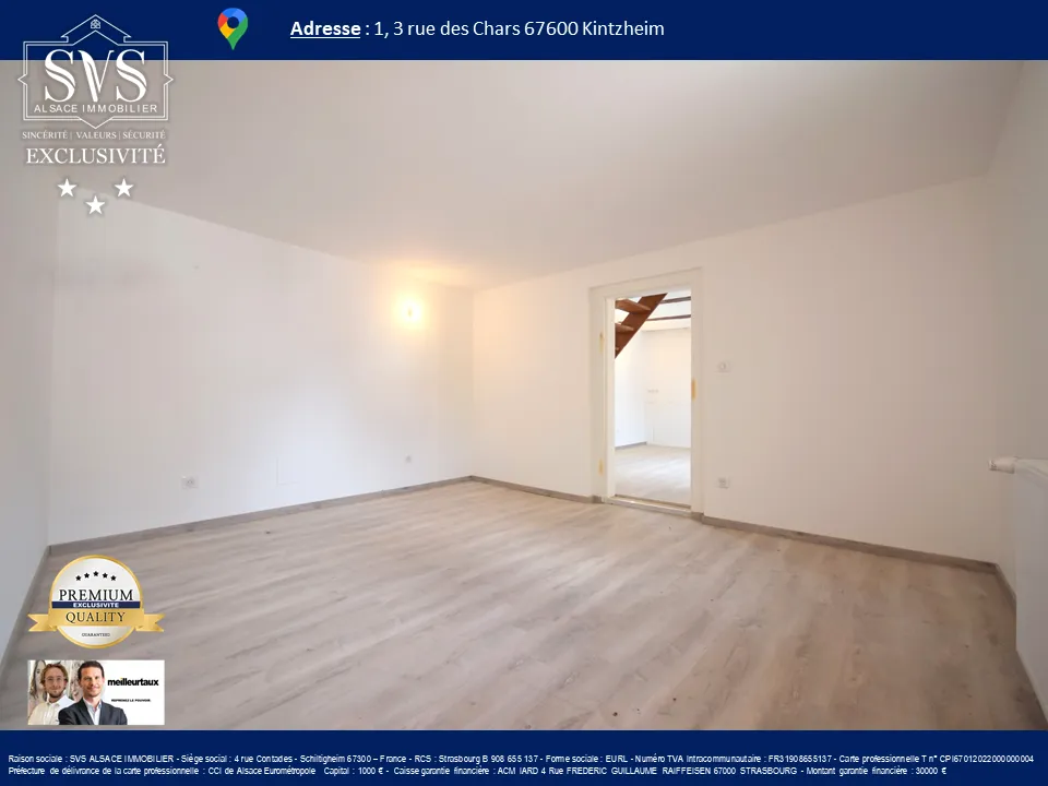 Appartement Duplex F5 - 88 m2 à Kintzheim avec 3 chambres 