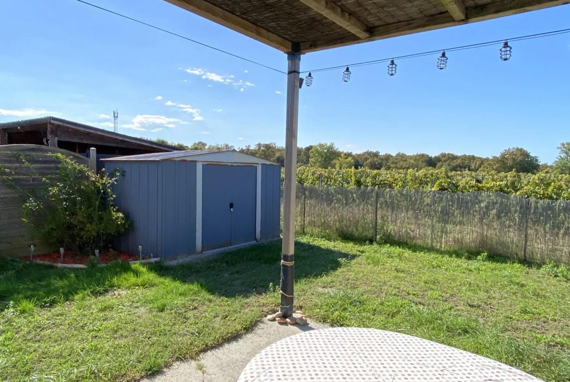 Maison plain pied à Toulenne avec jardin 