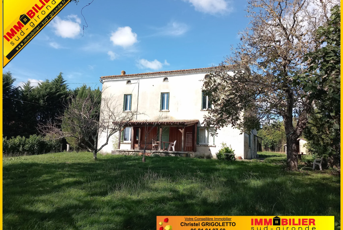 Maison Girondine en Pierre à Auros 