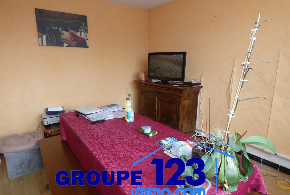 Ensemble immobilier avec 3 appartements et potentiel à Laroche St Cydroine 