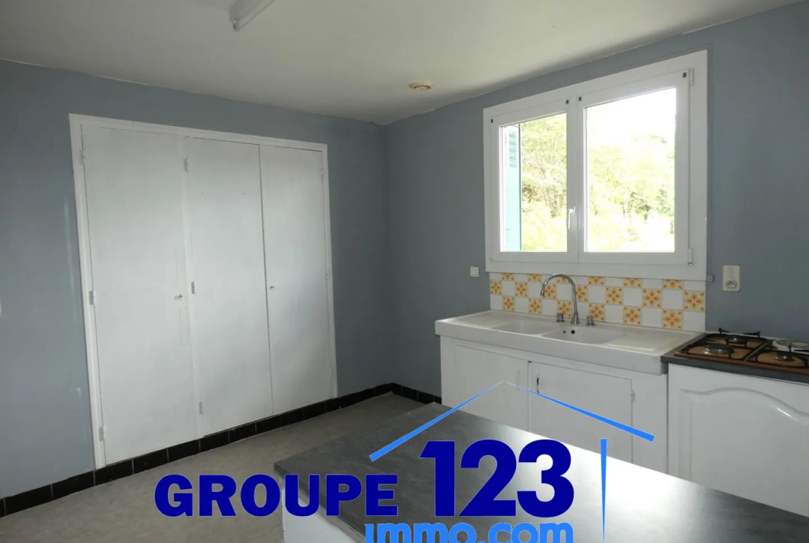 Ensemble immobilier avec 3 appartements et potentiel à Laroche St Cydroine 