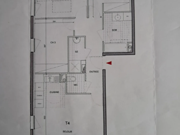 Appartement 4 pièces lumineux à Ozoir-la-Ferrière avec balcon