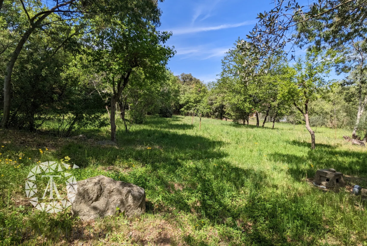 Grand terrain constructible à Laroque des Albères avec vue 