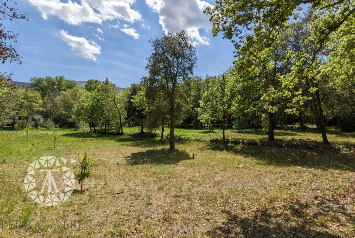 Grand terrain constructible à Laroque des Albères avec vue 