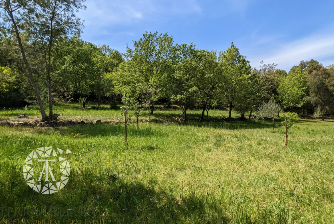 Grand terrain constructible à Laroque des Albères avec vue 