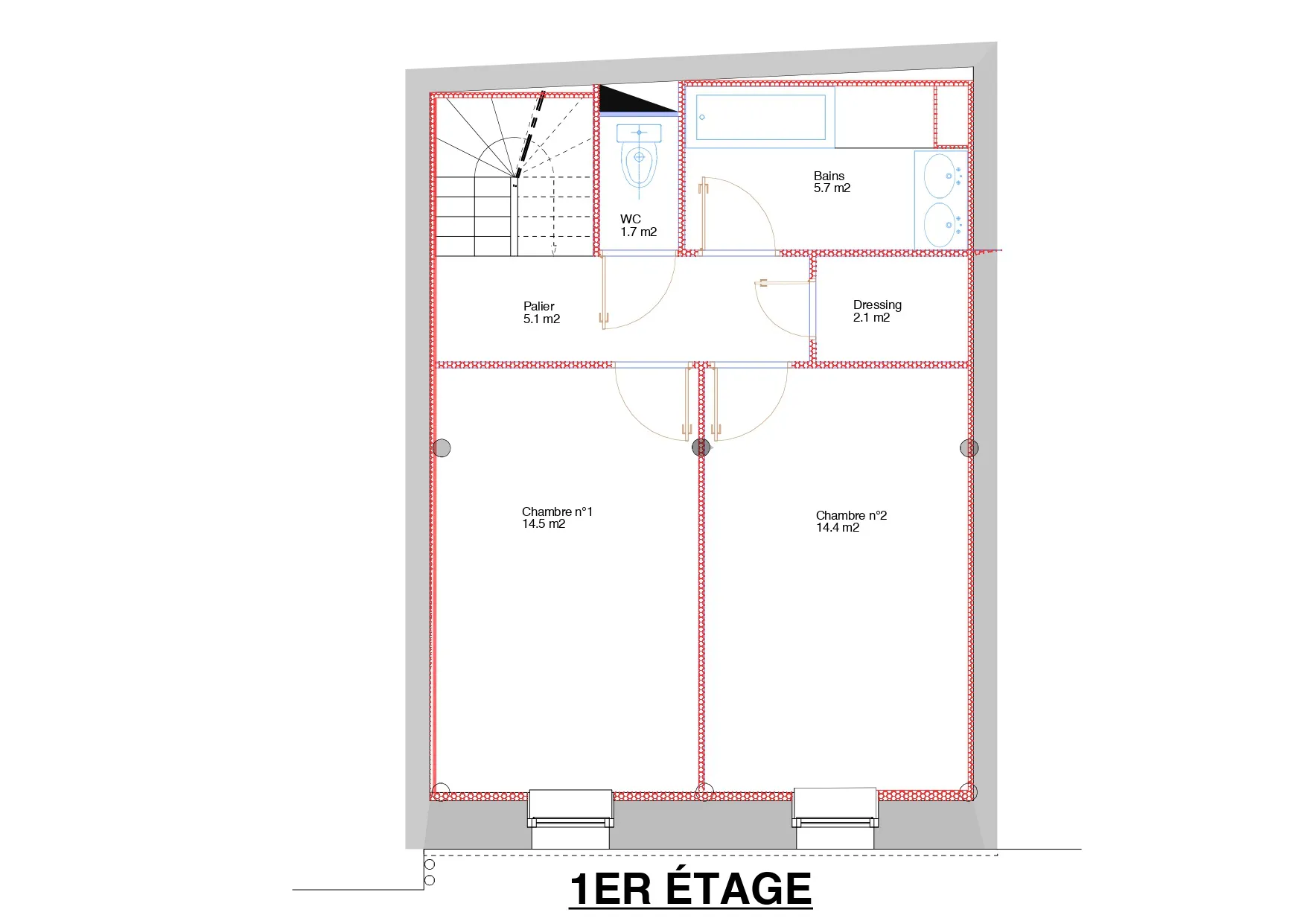 Maison de ville à vendre à Metz - 93 m² 