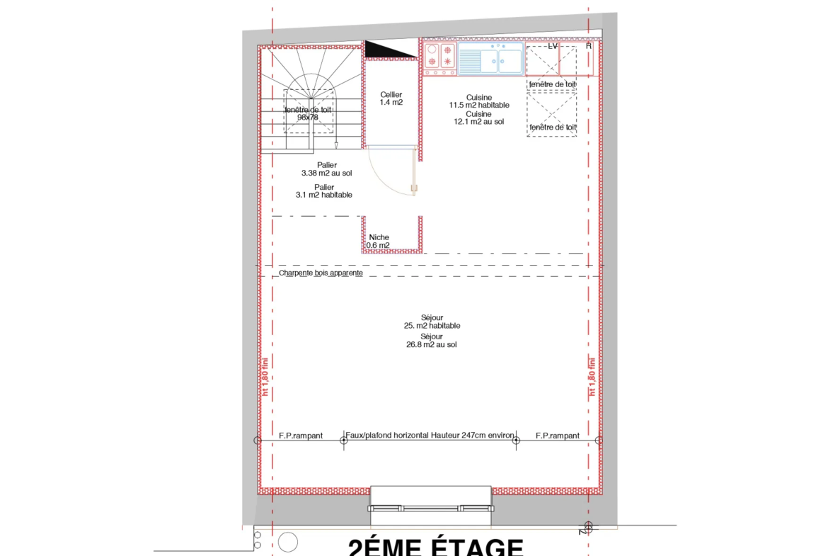 Maison de ville à vendre à Metz - 93 m² 