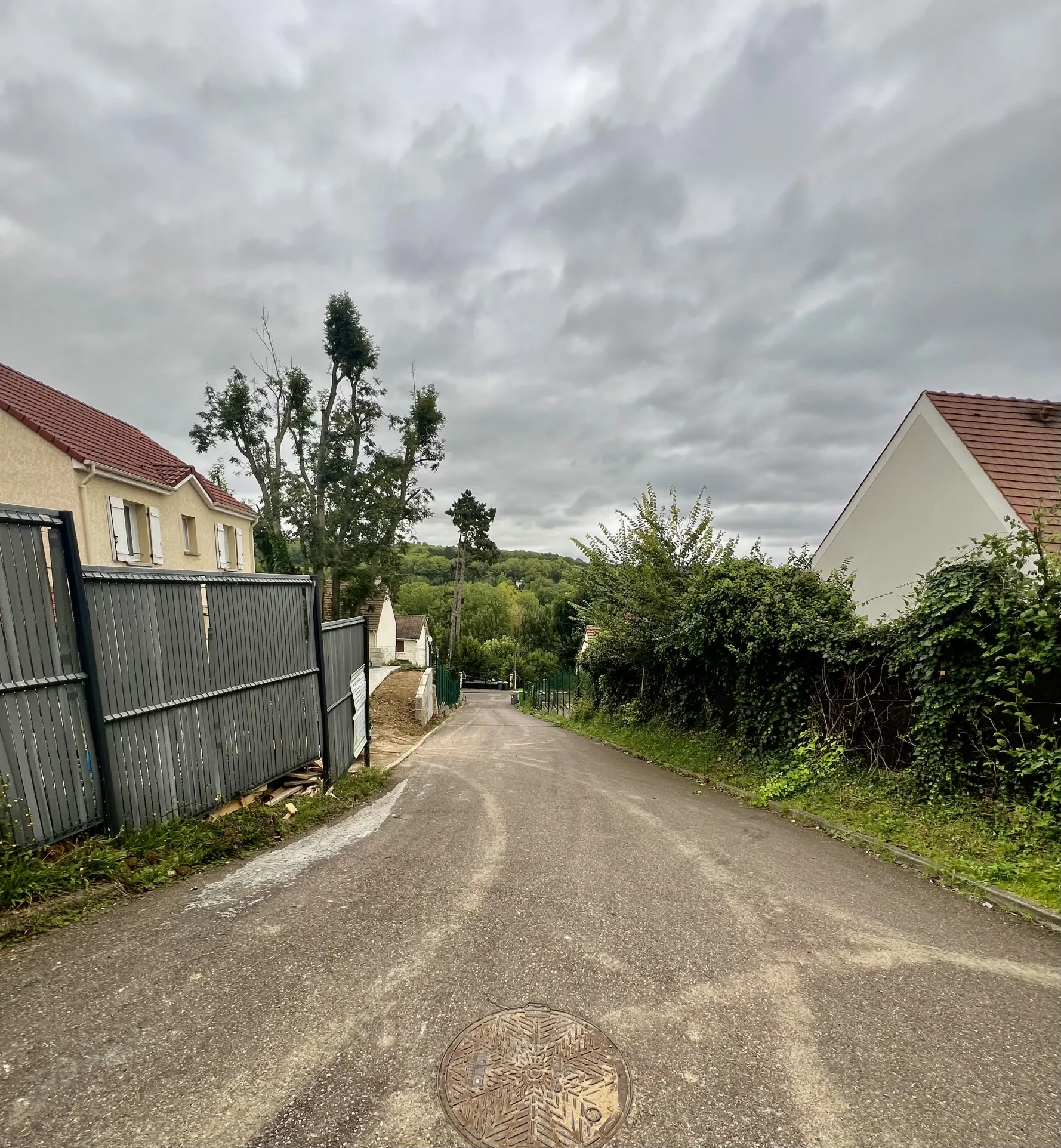 Terrain constructible à Hardricourt - Vue sur forêts du Vexin 