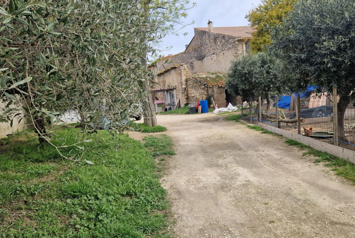 Maison en pierres à vendre à Pierrelatte avec piscine et dépendances 