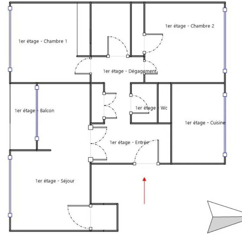 A vendre : Appartement F3 de 72 m² à Pontoise, vendu loué 