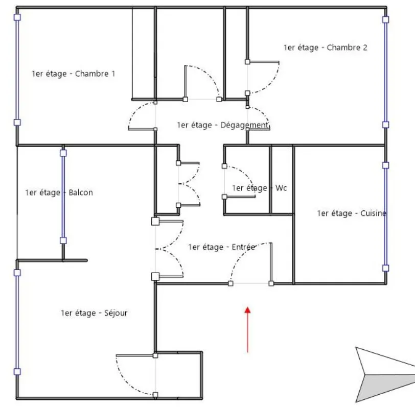 A vendre : Appartement F3 de 72 m² à Pontoise, vendu loué 