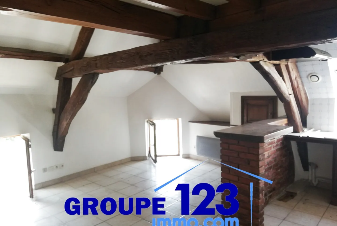 Appartement duplex au cœur d'Aillant avec charme et sécurité 