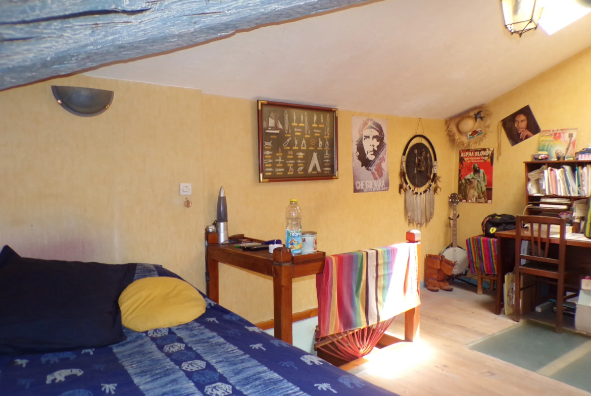 Maison de village à vendre à Saint Laurent de Cerdans avec terrasse et vue sur le Canigou 