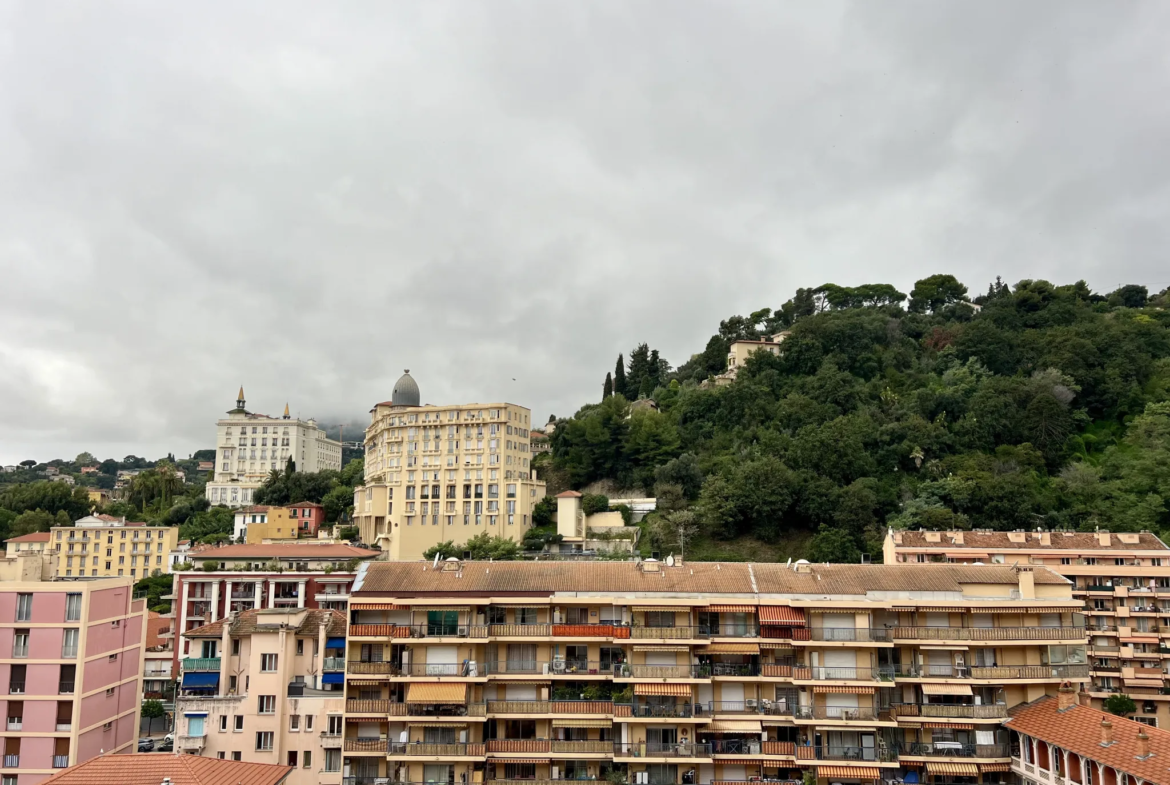 Appartement 2 pièces à vendre à Menton avec terrasse et cave 