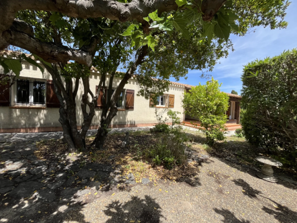 Grande villa de plain-pied avec jardin à Lézignan-Corbières